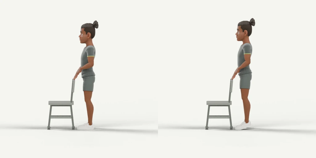 Standing Desk Calf Raises movement preview