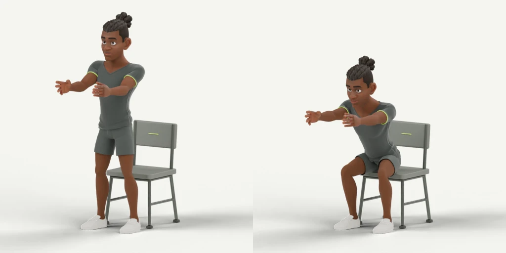 Chair Squats movement preview