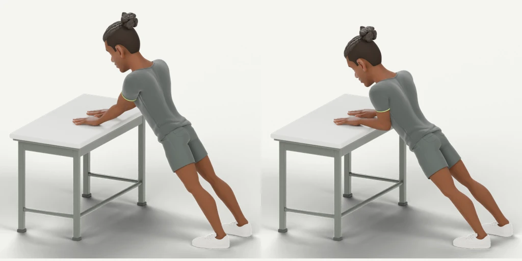 Desk Triceps Press movement preview