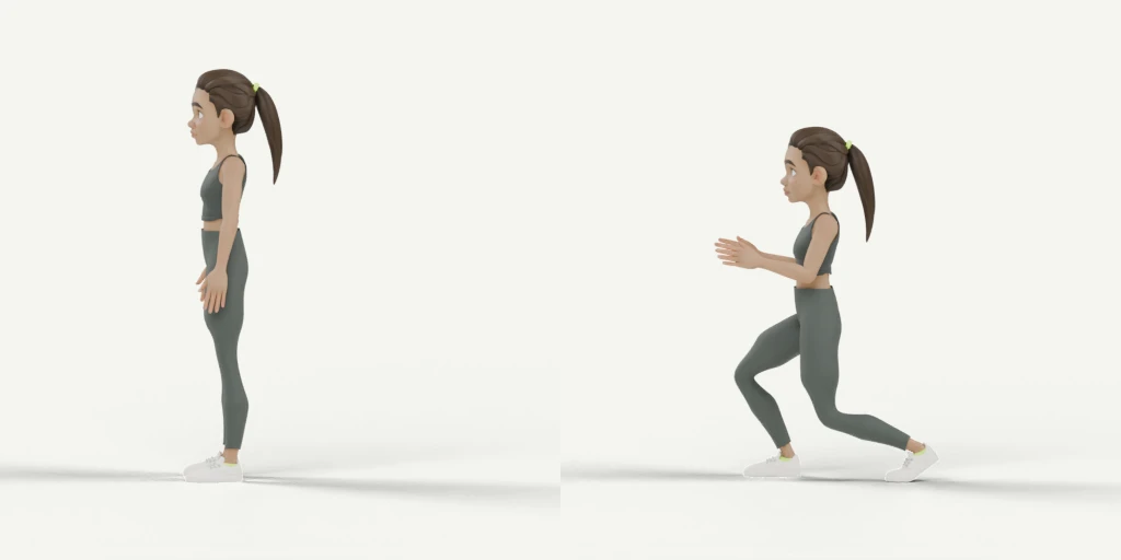 Kitchen Lunges movement preview