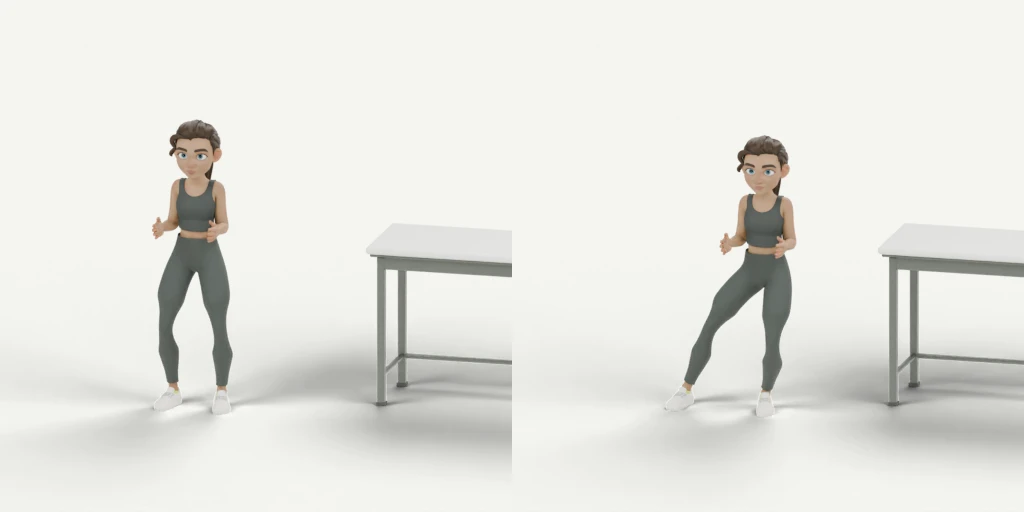 Sink Side Steps movement preview