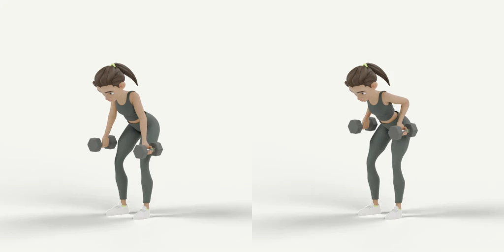 Dumbbell Rows movement preview