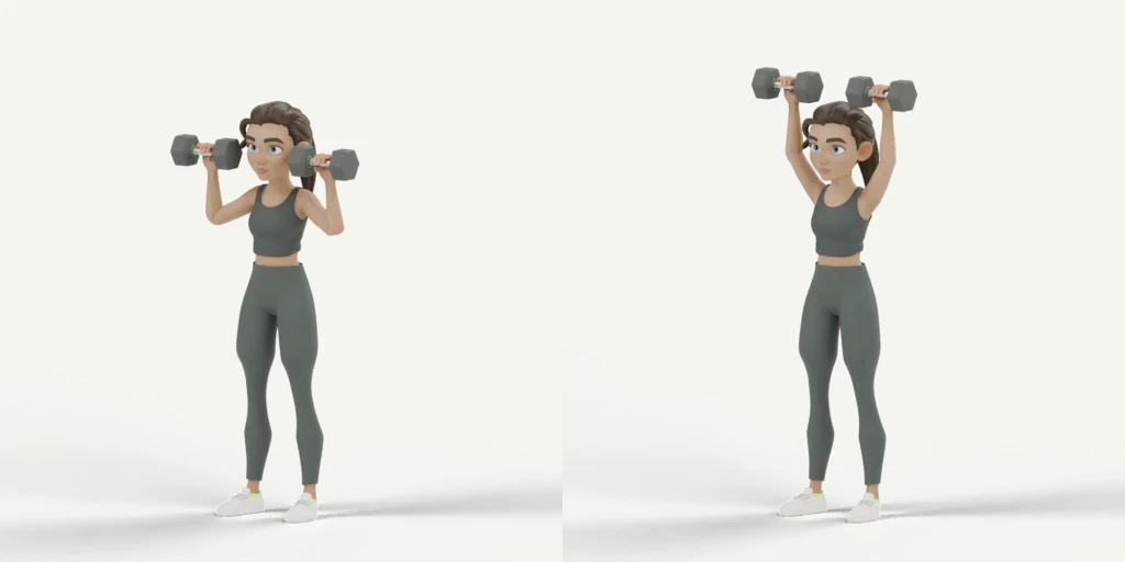 Standing Overhead Press movement preview
